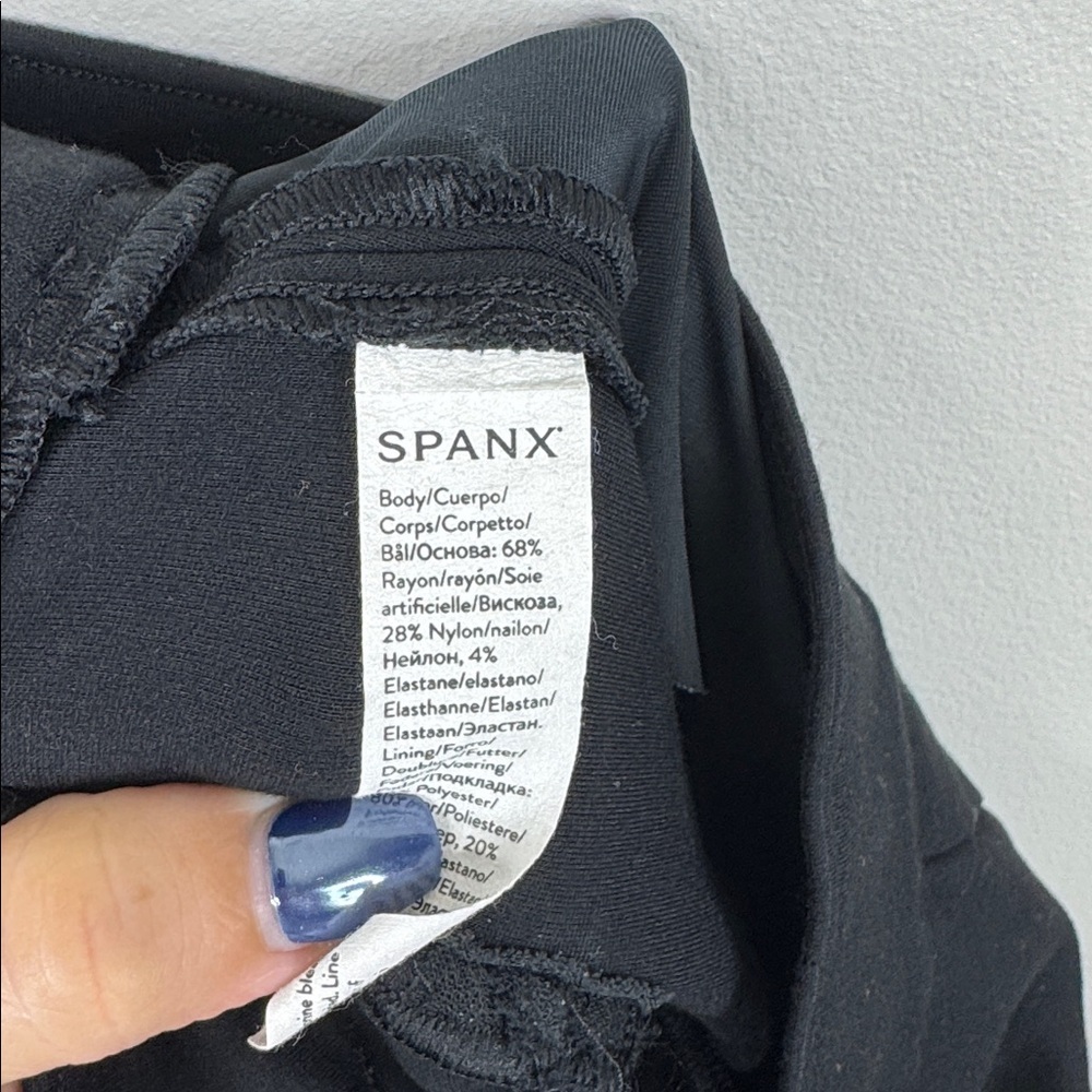 Spanx Solid Black Pull On Stretch Ankle Trouser P… - image 7